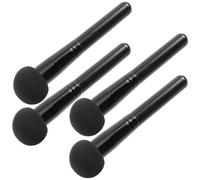 ADOCARN 4pcs Mushroom Head Makeup Brush Set with Skin-friendly Hydrophilic Non-latex Powder Puff and Easy-to-grip Plastic Handle, Portable Makeup Blender Puff for Wet and Dry Application