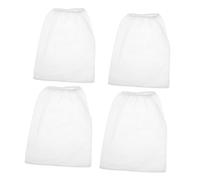 ADOCARN 4pcs Nail Dust Collector Replacement Bags Small Non-woven Dust Collector Pouch for Manicure Compatible Nail Vacuum Cleaners for Art Professionals