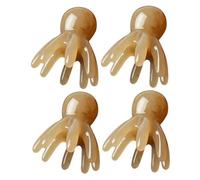 ADOCARN 4pcs Octopus Scalp Massager Tool Abs Wide Tooth Hair Comb for Scalp Stimulation Hair Care Unique Eight Claw Design for Home Travel
