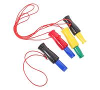 ADOCARN 4pcs Plastic Duck Call Whistles for Outdoor Hunting and Bird Watching, Lightweight Versatile Emergency Whistle Pack with Realistic Sound for Boating and Camping