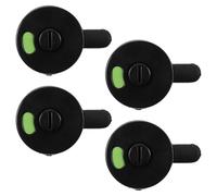 ADOCARN 4pcs Privacy Indicator Door Lock for Bathroom and Gym Doors Black Plastic Material with Easy Installation and Rustproof Features