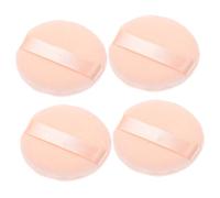 ADOCARN 4Pcs Small Round Powder Puff Makeup Sponge Non Fluorescent Loose Powder Applicator for Foundation for Home and Travel Use Gentle Skin