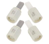 ADOCARN 4pcs Soft Close Toilet Seat Damper Hinges Made of High Strength Plastic for Toilet Lid and Seat, Silent Closing and Impact Reducing Replacement Parts for Bathroom