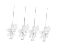 ADOCARN 4pcs Transparent Acrylic Angels Ornaments for Christmas Valentine Day Seasonal Decor Versatile Hanging Decorations for Trees Wreaths and Home Festive Touch for Any Occasion
