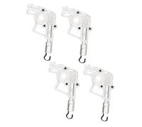 ADOCARN 4Pcs Transparent Plastic Blind Wand Tilter Replacement Heavy Duty Tilt Mechanism for Horizontal Blinds Easy to Install