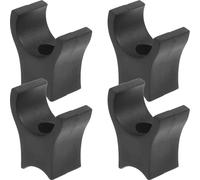 ADOCARN 4pcs Wheelchair Support Blocks Abs Plastic Sturdy Replacement Parts Easy Installation Black Universal Drive Parts for Mobility Aids