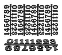 ADOCARN 5 Sets DIY Clock Arabic Number Kit Black Plastic Numerals Sturdy and Safe Clock Numerals Parts Living Room Bedroom