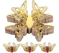 ADOCARN 50 Pcs Paper Candy Boxes for Chocolates and Small Treats, Creative Butterfly-Shaped and Square Truffle Cups, Versatile Use and Easy to Use for Festivals and Weddings