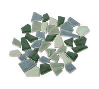 ADOCARN 500g DIY Glazed Small Irregular Shape Ceramic Mosaic Tiles for Decoration Safe Material and Sturdy Quality, for Creative Crafts and Park Art Projects