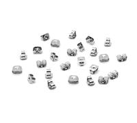 ADOCARN 500pcs Stainless Steel Ear Stopper Earring Backs for Earrings and Ear Studs with Extra Security and Secure Fit Suitable for Everyday Wear