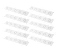 ADOCARN 50pcs Blank Music NFC Sticker Labels with Programmable Adhesive, Round Metal Design, Flexible and Universally Compatible for Smartphones, for Flat Surfaces and Vinyl Records