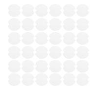 ADOCARN 50pcs Cm round Plastic Ring Display Cards Ring Showcase Display Beige Jewelry Stores Merchants Personal Use