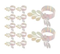 ADOCARN 50pcs Decorative Paper Napkin Rings Wedding Napkin Holders For Reception Banquet Bridal Shower Party Table Setting Romantic Dinner Outdoor Celebration