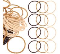 ADOCARN 50pcs Elastic Ponytail Hair Ties for Women, Sturdy Plastic and Resin Material, Prevents Slippage, Thin Hair Accessories Suitable for Daily Use