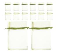 ADOCARN 50pcs Fruit Protection Net Bags with Drawstring Organza Mesh for Fruit Trees and Vegetables, Reusable Vegetable Netting Mesh Bags Suitable for Gardens and Orchard Protection