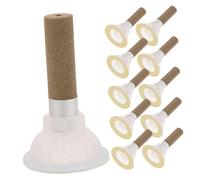 ADOCARN 50pcs Handmade Traditional Moxa Sticks with Base for Home and Salon Moxibustion Easy to Use Moxa Rolls Accessory for Professional and Personal Therapy Classic Design