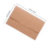 ADOCARN 50Pcs Kraft Paper Card Holder Sleeves for Cards Mini Paper Envelopes and Presentation Suitable for Events and Travel