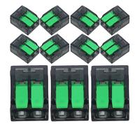 ADOCARN 50pcs Quick Wiring Terminals Lt-412 Lever Connectors for Wire Joints with High Compatibility and Compact Design, Plastic and Copper Material Suitable for Industrial Automation