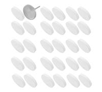 ADOCARN 50pcs Self-Adhesive Nail Polishing Pads for Precision Nail Shaping and Gentle Surface Refinement, 25mm Sponge and Metal Buffing Discs for Professionals in Salons and Pedicure Use