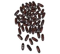 ADOCARN 50pcs Wooden Oval Toggle Buttons 3cm, 2-Hole Coat Sewing Fasteners for DIY Coats, Sweaters, Bags, Hats Craft Accessories in Coffee Color