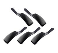 ADOCARN 5pcs Black Flat Top Haircut Combs Curved Hairstyling Combs Ultra-thin Hair Cutting for Men Professional Barber Hair Care and Styling Tools
