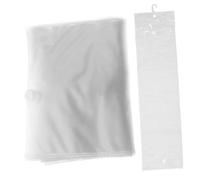 ADOCARN 5pcs Clear PVC Wig Storage Bags with Hook for Hair Extensions Waterproof Hanging Pouch Ideal for Hair Business and Travel Compact Design 12cm 48cm Long