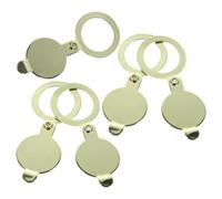 ADOCARN 5pcs Copper Peephole Cover for Front Door, Enhanced Home Safety Anti-Peeping Privacy Protector, Sturdy Round Peephole Back Cover Suitable for Apartment Doors