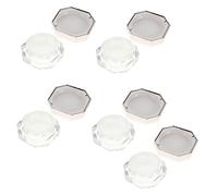 ADOCARN 5pcs Makeup Travel Case Octagonal Shape Travel Toiletry Box Compact Powder Jars for Toiletries