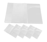 ADOCARN 5pcs Protector Case Document Holder Multiple Card Slots Lightweight Travel Organizer for Student Id Credit Cards Matte Finish for Use