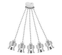 ADOCARN 5Pcs Waterproof BNC Protective Caps with Chain Nickel-Plated Dust Covers for Female Coaxial Connectors Adapter Caps for Industrial Electrical Wiring Applications