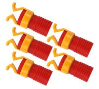 ADOCARN 5pcs Woodworking Screw Clamps Hand Screw Clamp Abs Material Red Colour Prevent Deviation Not Easy to Break Suitable for Woodwork