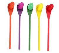 ADOCARN 5sets Balancing Stick Toy for Boy Girl Wooden Educational Game for Outdoor Fun for Family Picnics and Relay Races Random Color Spoons and Eggs Included