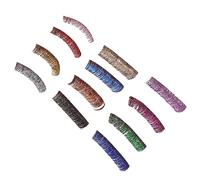 ADOCARN 6pairs Colored Glitter Lashes Faux Eyelashes for Cosplay Extensions for Halloween and Parties Safe and Comfortable Wear