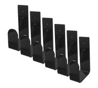 ADOCARN 6pcs Acrylic Wrestling Belt Display Stand with Horizontal Wall Mount, Black Martial Arts Belt Organizer for Easy Access and Secure Storage, for Championship Walls and Men Cave