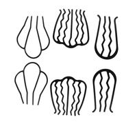 ADOCARN 6pcs Elegant Metal Hair Comb Women's Styling Combs Fine Hair Fork Clip Bun Pins French Side Styling Accessories for Updo Bun