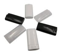 ADOCARN 6pcs G Portable DIY Lip Balm Container with Cap, Lightweight Plastic Empty Lipstick Tube for Travel and Making Your Own Lipstick, Stylish Compact Design for Random Color