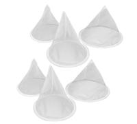 ADOCARN 6pcs Honey Filter Bag - Honey Filter Net Mesh Strainer Bag 150 Mesh For Bee Keeping Supplies - Cone Shape Washable Reusable Kitchen Sieving For Milk Yogurt