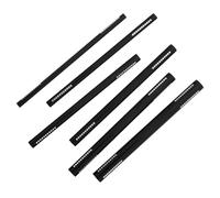 ADOCARN 6pcs Metal Cuticle Pusher Tool Nail Art Stick Styling Wand Gel Nails Cuticle Stick for Therapy French Manicure Kit