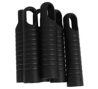 ADOCARN 6Pcs Mop Handle End Sleeve Dustpan Handle Grip Replacement Black PP Comfortable Grip Enhanced Control Home Cleaning Tool Set