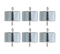 ADOCARN 6pcs Scale Calibration Weight: Small Double Hooked Weights 100g for Science and Physics Labs Calibration Hanging for Educational and Commercial Use