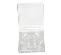 ADOCARN 6Pcs Square Glitter Eyelash Storage Box, Plastic False Lash Case with Lash Tray Shiny Bottom Cards, Easy to Store and Carry for False Eyelashes