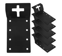 ADOCARN 6pcs T Post Reinforcement Brackets for Fence Posts and Mailbox Hardware, Aluminium Material with Enhanced Stability, Suitable for Indoor and Outdoor Use in Gardening Facilities