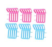 ADOCARN 6sets Hair Curling Board Wave Clips for Hairdressing No Heat Curlers Curl Rods