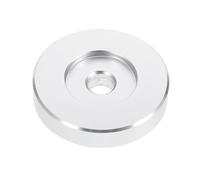 ADOCARN 7 Inch Silver Metal Record Adapter for 45 Revolutions Per Minute Vinyl Turntable 7 Inch Single Vinyl Record Player Accessory