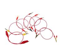 ADOCARN 7Pcs Alligator Clips Electrical Test Leads for Science Experiments Lab Wire with Banana Plugs for Physics Circuit Learning and Experimentation