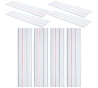 ADOCARN 8pcs Magnetic Sticky Labels Four-line Grid Design Plastic Reusable Dry Erase Message Board Stickers Convenient Name Tags for Personal Name Tags and Desks