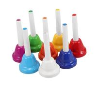 ADOCARN 8pcs Note Music Handbells Set for Boys and Girls Preschool Musical Instruments Rattle Toys Sensory Bells Educational Percussion Instrument