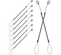 ADOCARN 8pcs Retractable Stylus Pen Lanyard with Spring Structure, Anti-lost Pen Strap Made of Plastic and Silicone, Keeps Stylus Secure for Touch Screen Devices, for Tablets and Phones