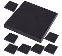 ADOCARN 8pcs Sticky Tabs Pocket Note Pads Black Thick Paper Easy to Reposition Writes Smoothly Practical Memo Stickers Tear off Notepad for Home and School Use
