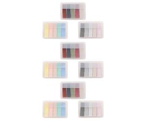 ADOCARN 9 Sets Assorted Colour Pet Page Markers and Index Stickers, Convenient to Stick and Reposition, for Magazines and Office Use